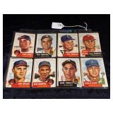 1953 Topps Baseball Cards, Lot of 16