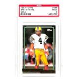 1992 Topps Brett Favre Gold Card #696, PSA 9