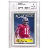 1983 Topps #169 Joe Montana Graded BGS 7