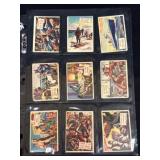 Nine 1954 Topps Scoops Trading Cards