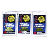 3 Marvel Universe Trading Card Packs