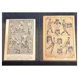 (2) Spalding/Reach Guide Pages Babe Ruth