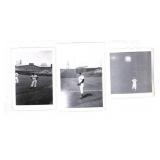 (3) Jimmy Piersall Baseball Snapshots