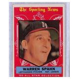 1959 Topps Warren Spahn Baseball Card #571