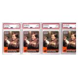 (4) PSA-Graded 1991 Pro Set Bill Belichick Rookies