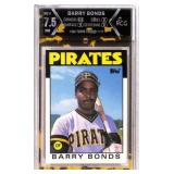 1986 Topps Traded Barry Bonds #11T RC Graded 7.5
