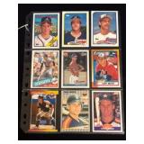 9 Baseball Rookie Cards in Protective Sleeve