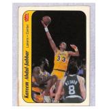 1986 Fleer Kareem Abdul-Jabbar Sticker Card