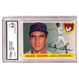 1955 Topps #45 Hank Sauer Graded GMA 4.5