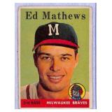 1958 Topps Ed Mathews Baseball Card #440