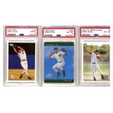 (3) 1992-1993 PSA-Graded Derek Jeter RC
