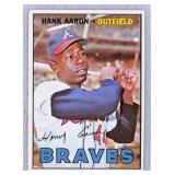 1967 Topps Hank Aaron Baseball Card #250