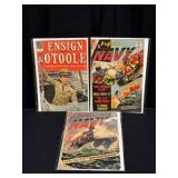 Three Vintage Navy Comic Books