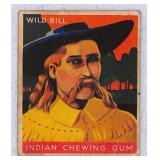 1933 Goudey Indian Gum 'Wild Bill' Card No. 59