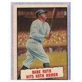 1961 Topps Babe Ruth 60th Homer Card #401