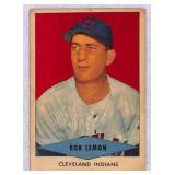 1954 Bob Lemon Red Heart Baseball Card