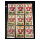 9 1970 Topps Jan Stenerud Chiefs Cards
