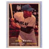1957 Topps Ernie Banks Baseball Card #55