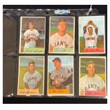 (6) 1954 Bowman Baseball Cards