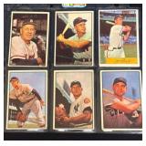(6) 1950s Baseball Cards