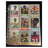 (45) 1974 Topps Football Trading Cards