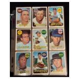 (72) 1969 Topps Baseball Cards