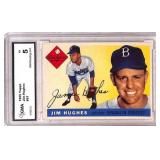 1955 Topps Jim Hughes #51 Baseball Card, GMA 5