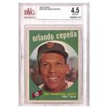 1959 Topps #390 Orlando Cepeda BVG 4.5