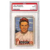 1951 Bowman #3 Robin Roberts(PSA 2)