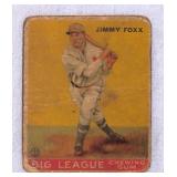 1933 Goudey Jimmy Foxx Baseball Card No. 29