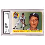 1955 Topps Dave Jolly #35 Baseball Card (GMA 5)