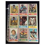 1974 Topps Football Cards Lot of 45