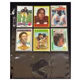 (6)Vintage NFL Football Cards