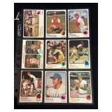 (9) 1973 Topps Baseball Cards