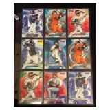 9 Bowman Best Numbered Baseball Cards