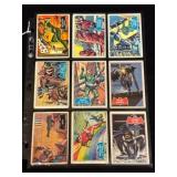(9) Batman 1966 Topps Trading Cards