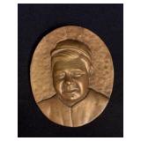 Bronze Babe Ruth Relief Plaque 4'