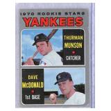 1970 Topps Yankees Rookie Stars Thurman Munson