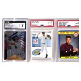 (3) Derek Jeter Graded Rookie Cards