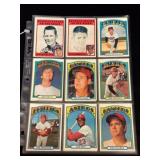 1972 Topps Baseball Cards (45) in Sleeves