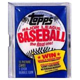 1983 Topps Baseball Card Unopened Wax Pack