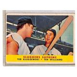 1958 Topps Baseball Card Sluggers Supreme�