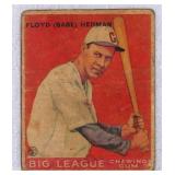 1933 Goudey Babe Herman Card