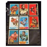 (8) Vintage Football Cards
