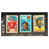 Three Vintage Football Trading Cards