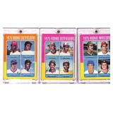 1975 Topps Rookie Baseball Cards (3 Cards)