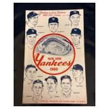 1960 New York Yankees Official Program