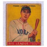 1933 Goudey Frank O'Doul Baseball Card #58