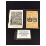 1921 Babe Ruth Reach Glove Advertising Card Set