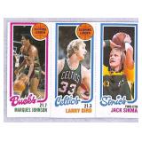 1980-81 Topps Basketball Larry Bird Rookie Leader
